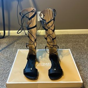 Michael Kors Sofia Gladiator Leather Sandal